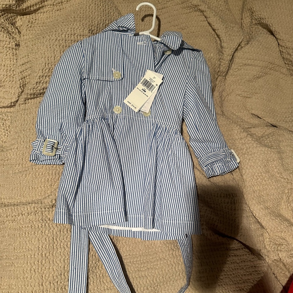 Polo Ralph Lauren Toddler 24m Striped Trench Coat
